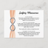 Cinta Naranja Medidas de Seguridad Infinitas Plate