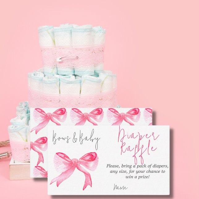 Tarjeta De Recepción Cinta rosada de cerdas para bebé niña Baby Shower  (Subido por el creador)