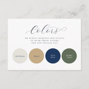 Tarjeta De Recepción Círculos Elegantes Minimalistas 4 Colores Boda