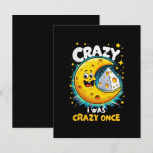 Tarjeta De Recepción Cita divertida para amantes del queso