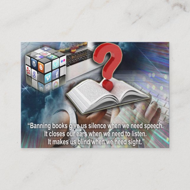 Tarjeta De Recepción Citas alrededor de libros (Anverso)