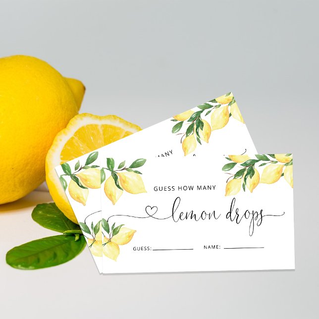 Tarjeta De Recepción Citrus Cuántos Limones Caen En El Juego De Ducha B (Subido por el creador)