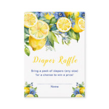 Citrus Lemon Mediterranean Baby Show Diaper Raffle