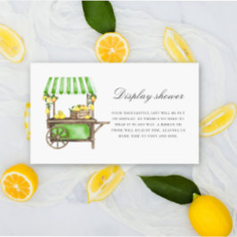 Tarjeta De Recepción Citrus limón - Exposición de ducha 