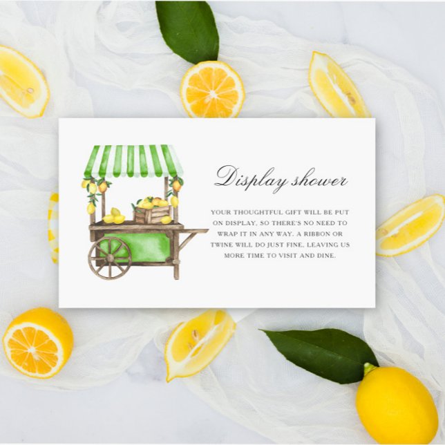 Tarjeta De Recepción Citrus limón - Exposición de ducha  (Subido por el creador)