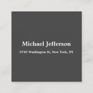 Tarjeta De Recepción Clásica Creativa de moda gris oscuro y blanco