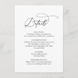 Tarjeta De Recepción Clásico Boda azul turbio de estilo Art Nouveau