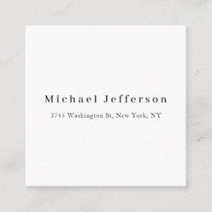 Tarjeta De Recepción Clásico Creativo Moderno Negro y Blanco Minimalist