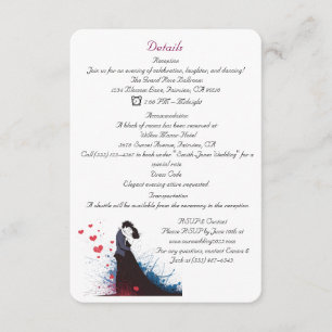 Tarjeta De Recepción Clásico de inspiración francesa La Dolce Vita de l