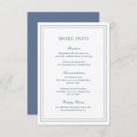 Clásico Dusty Blue Elegant Wedding