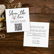 Clásico Elegante Compartir el código QR de amor