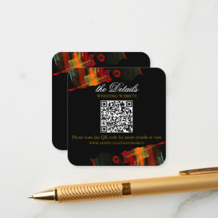 Tarjeta De Recepción Clásico Moderno Elegante Tendencia Patrón #903 Bod