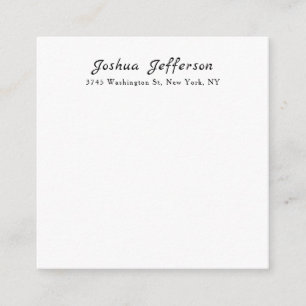 Tarjeta De Recepción Clásico Profesional Creativo Llanto Blanco Negro