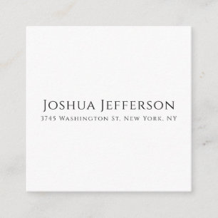 Tarjeta De Recepción Clásico Profesional Creativo Plano Negro Blanco