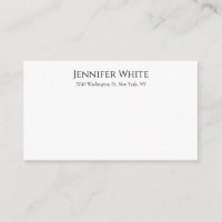 Clásico Simple Elegante Negro y Blanco Minimalista