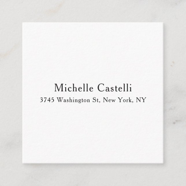 Tarjeta De Recepción Clásico Único Profesional Simple (Anverso)