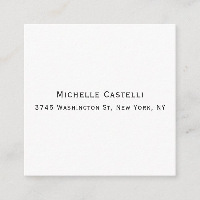 Tarjeta De Recepción Clásico Único Profesional Simple (Anverso)