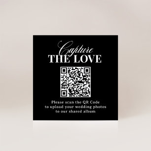 Tarjeta De Recepción Classic Luxe El Boda de código QR captura el amo