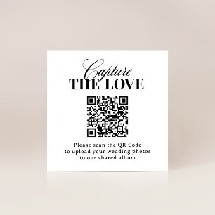 Tarjeta De Recepción Classic Luxe El Boda de código QR captura el amo