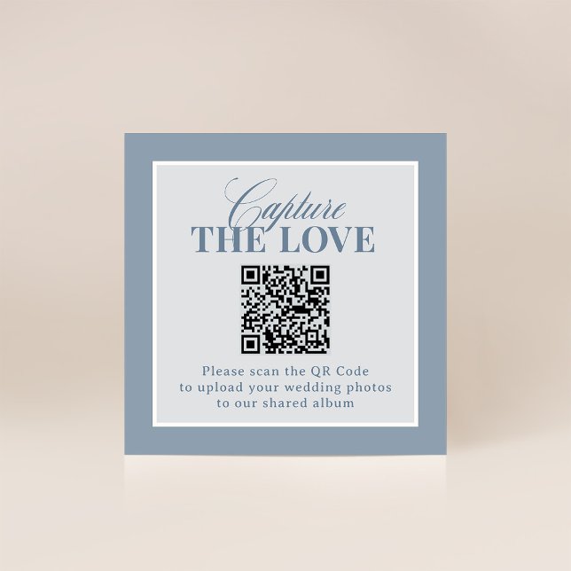 Tarjeta De Recepción Classic Luxe | QR Code Wedding Capture the Love (Subido por el creador)