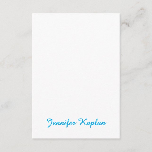 Tarjeta De Recepción Classical Handwriting Minimalist Professional (Anverso)