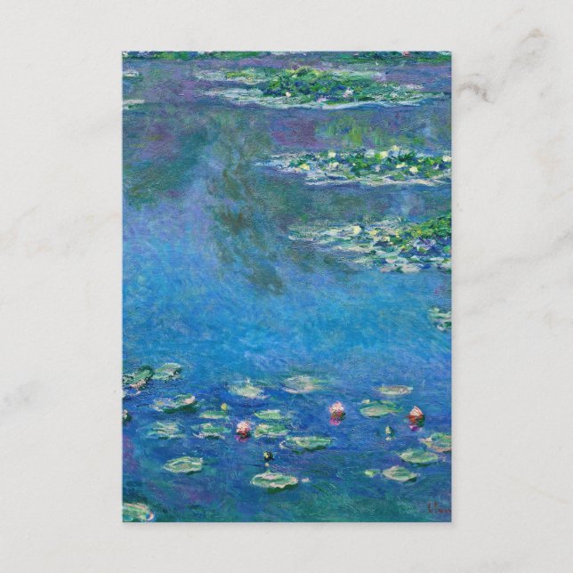 Tarjeta De Recepción Claude Monet - Nenúfares 1906 (Anverso)