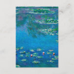 Tarjeta De Recepción Claude Monet - Water Lilies 1906<br><div class="desc">Claude Monet - Water Lilies 1906. Famosa pintura de arte.</div>