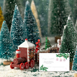 Tarjeta De Recepción Clothesline Ornaments Diaper Raffle Baby Shower 