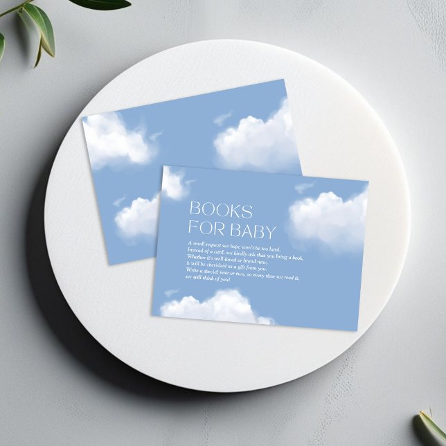 Tarjeta De Recepción Cloud 9 Blue Baby Shower Boowers para bebé (Subido por el creador)