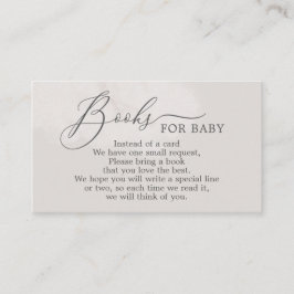 Tarjeta De Recepción Cloud Neutral Baby Shower Books for Baby Card