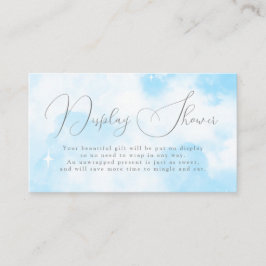 Tarjeta De Recepción Cloud Nine Pastel Blue Display Briower