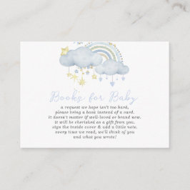 Tarjeta De Recepción Cloud Nueve Baby Boy Baby Shower Book Request Enc