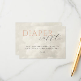 Tarjeta De Recepción Cloud Nueve Baby Shower Diaper Raffle