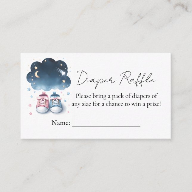 Tarjeta De Recepción Cloud Twinkle Twinkle revelan género de estrella p (Anverso)