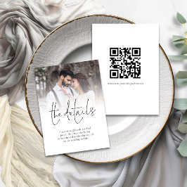 Tarjeta De Recepción Coche de gabinete para Boda fotográfico de código 