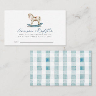 Tarjeta De Recepción Coche de Rockefeller Baby Shower Diaper Raffle Tic