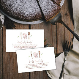 Tarjeta De Recepción Cocina Rustica Moderna De Chef Libros Para Baby Sh