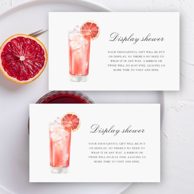 Tarjeta De Recepción Cocktail Cítrico - Mostrar ducha  (Subido por el creador)
