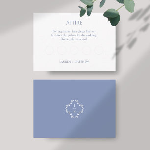 Tarjeta De Recepción Código de vestimenta BLANK DIY Wedding RSVP
