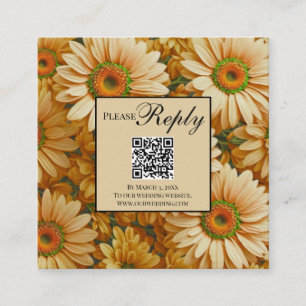 Tarjeta De Recepción código qr amarillo amarillo amarillo amarillo amar