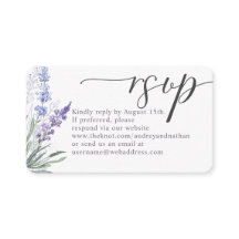 Código QR Boda RSVP Lavanda elegante