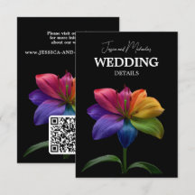 🌈 código QR de detalles de la boda