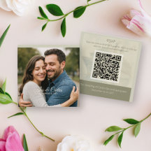 Código QR de foto de boda de crucero de destino