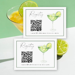 Tarjeta De Recepción Código QR de registro de despedida de soltera Marg