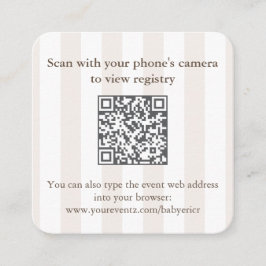 Tarjeta De Recepción Código QR de RSVP para Despedida de Soltera con Ma