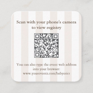 Tarjeta De Recepción Código QR de RSVP para Despedida de Soltera con Ma