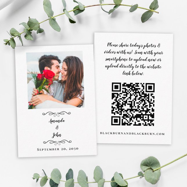 Tarjeta De Recepción Código QR de solicitud de uso compartido de fotos  (Subido por el creador)