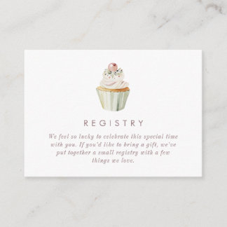 Tarjeta De Recepción Código QR del registro de Baby Shower de Té