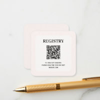 Código QR del Registro de Boda Chic Blush Pink