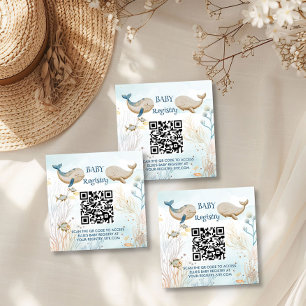 Tarjeta De Recepción Código QR del Registro de Regalos Cumpleaños de Be